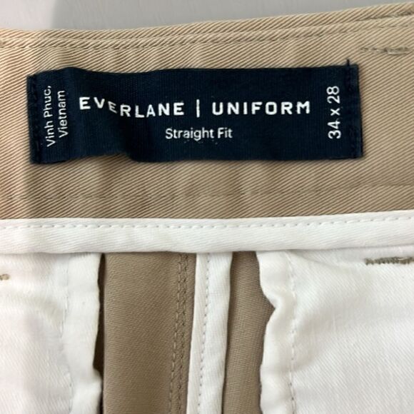 NWT Everlane The Performance Chino | Uniform Straight Fit Abalone Size 34 X 28 - Picture 4 of 11